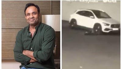 Dehati Disco producer Kamal Kishor Mishra faces FIR for hitting his wife with a car.