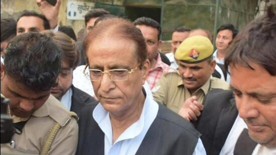 Samajwad Party leader Azam Khan leaves the court premises in Rampur on Thursday. (PTI PHOTO) Samajwad Party leader Azam Khan leaves the court premises in Rampur on Thursday. (PTI PHOTO)