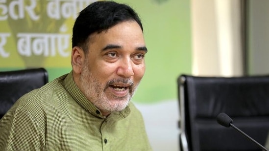 File photo of Delhi environment minister Gopal Rai. (ANI)