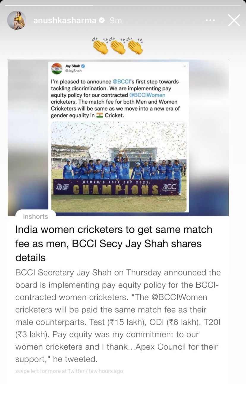 BCCI bats for pay parity, same match fees for women & men: 'New