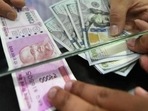 The rupee ended 0.25% higher at 82.47 per dollar this week, ending a run of six straight weeks of declines.(HT_PRINT) The rupee ended 0.25% higher at 82.47 per dollar this week, ending a run of six straight weeks of declines.(HT_PRINT)