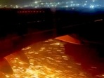 The IndiGo flight was grounded after the suspected spark.