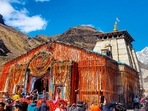 Devotees visit Kedarnath Temple to offer prayers, in Kedarnath on Thursday.(ANI) Devotees visit Kedarnath Temple to offer prayers, in Kedarnath on Thursday.(ANI)