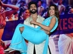Kriti Sanon and Varun Dhawan promote the new song from Bhediya, Thumkeshwari.