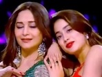 Madhuri Dixit recalled her first-ever dance with the late Sridevi. Madhuri Dixit recalled her first-ever dance with the late Sridevi.