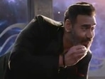 Ajay Devgn and Sidharth Malhotra in a still from Thank God. Ajay Devgn and Sidharth Malhotra in a still from Thank God.