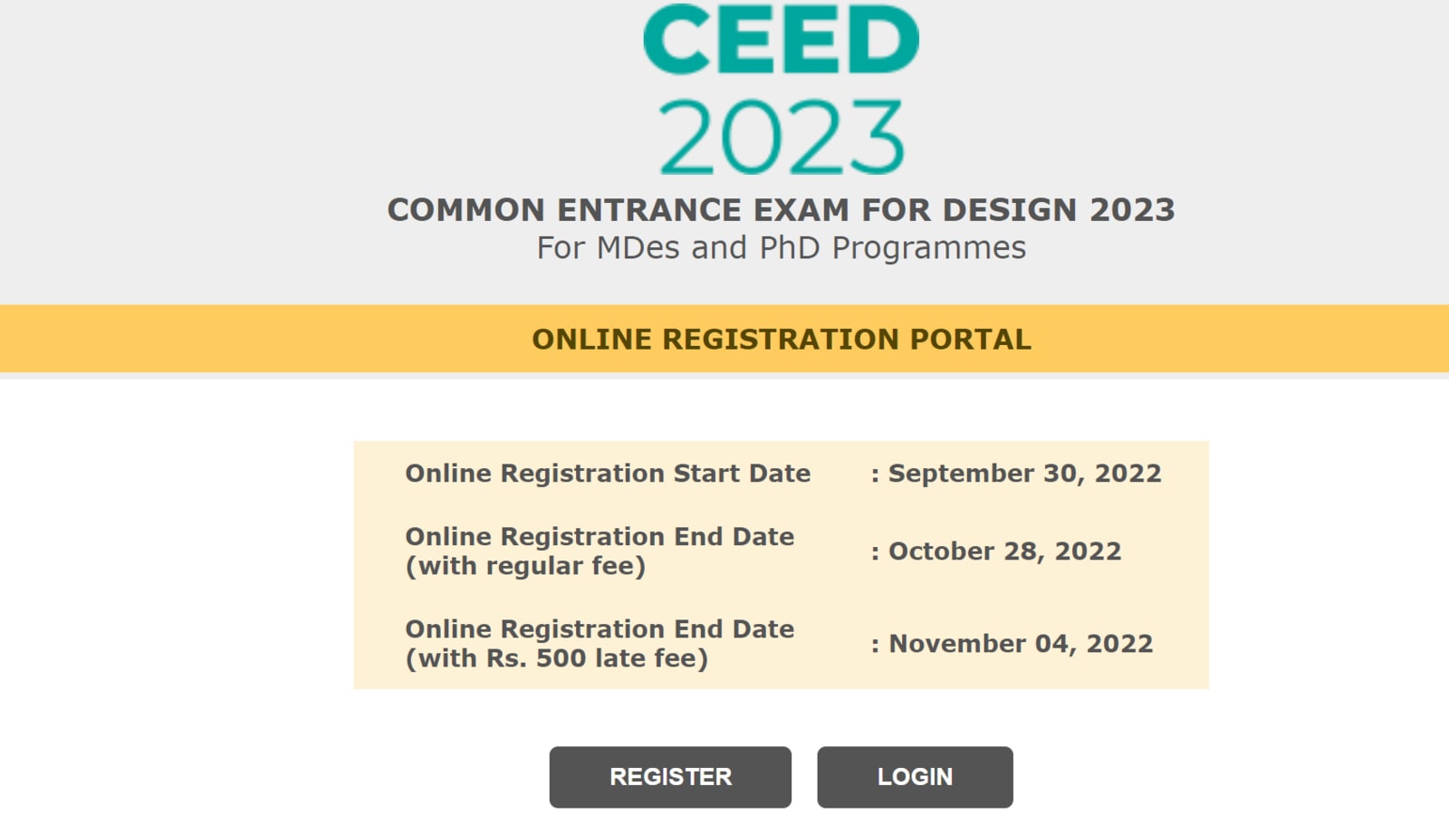 IIT Bombay CEED, UCEED 2023 registration process ends today, get link to apply