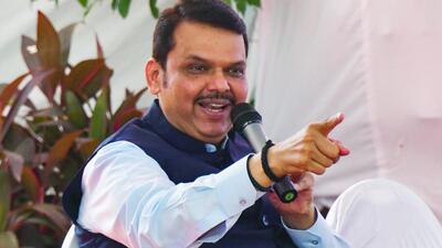 Mumbai, Oct 25 (ANI): Maharashtra Deputy Chief Minister Devendra Fadnavis addresses a press conference at his official residence, in Mumbai on Tuesday. (ANI Photo) (Deepak Salvi) Mumbai, Oct 25 (ANI): Maharashtra Deputy Chief Minister Devendra Fadnavis addresses a press conference at his official residence, in Mumbai on Tuesday. (ANI Photo) (Deepak Salvi)