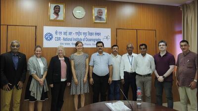 National Institute of Oceanography officials with Research council of Norway representatives in Goa. (Twitter Photo)