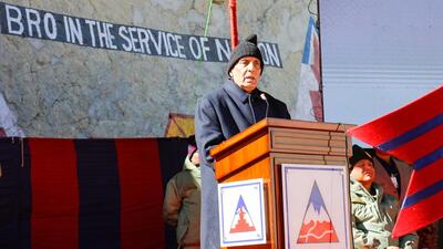 Defence minister Rajnath Singh. (ANI) Defence minister Rajnath Singh. (ANI)