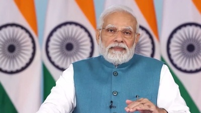 PM Modi addresses 'Chintan Shivir'. (BJP/ Twitter) PM Modi addresses 'Chintan Shivir'. (BJP/ Twitter)