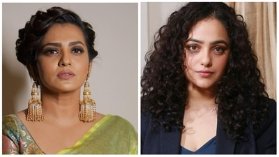 Nithya Menen and Parvathy Thiruvothu shared identical pregnancy announcements on Friday. Nithya Menen and Parvathy Thiruvothu shared identical pregnancy announcements on Friday.