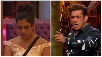Salman Khan scolds Sumbul Touqeer on Bigg Boss 16. Salman Khan scolds Sumbul Touqeer on Bigg Boss 16.