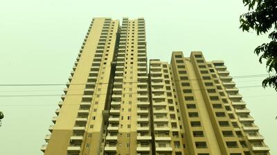Noida, India - October 28, 2022: A view of a Wave Group housing project, in Noida, India, on Friday, October 28, 2022. (Photo by Sunil Ghosh / Hindustan Times) **To go with Vinod’s story** (Hindustan Times) Noida, India - October 28, 2022: A view of a Wave Group housing project, in Noida, India, on Friday, October 28, 2022. (Photo by Sunil Ghosh / Hindustan Times) **To go with Vinod’s story** (Hindustan Times)