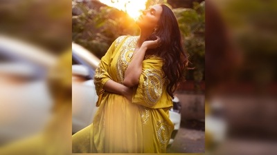 Sharing a slew of images on her Instagram handle, Neha Dhupia captioned her post, "Find your sunshine." (Instagram/@nehadhupia) Sharing a slew of images on her Instagram handle, Neha Dhupia captioned her post, "Find your sunshine." (Instagram/@nehadhupia)