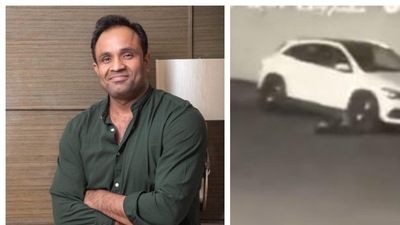 Dehati Disco producer Kamal Kishor Mishra faces FIR for hitting his wife with a car. Dehati Disco producer Kamal Kishor Mishra faces FIR for hitting his wife with a car.
