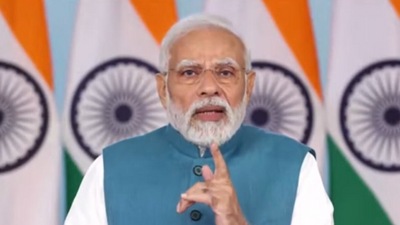 Prime Minister Narendra Modi addressing Chintan Shivir of home ministers of states via video conferencing.