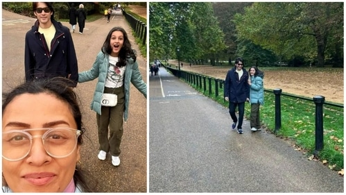 Namrata Shirodkar shared more pictures from London. Namrata Shirodkar shared more pictures from London.