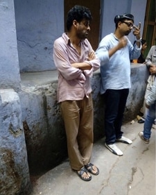 Manoj Bajpayee on sets of Gali Guleiyan. Manoj Bajpayee on sets of Gali Guleiyan.