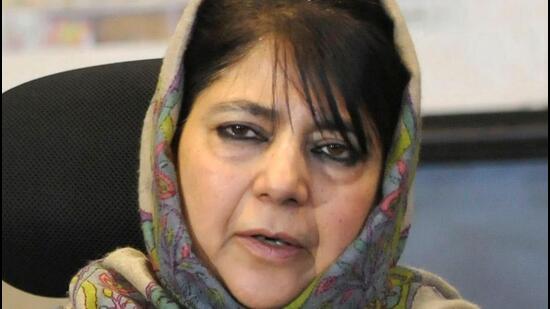 Former Jammu and Kashmir chief minister and the Peoples Democratic Party (PDP) chief Mehbooba Mufti, who was asked to vacate official residence, Fairview, by November 15, will move to the city’s outskirts. (Waseem Andrabi/ HT)