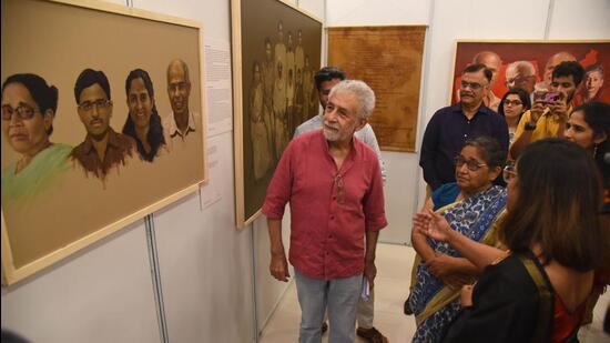 Naseeruddin Shah inaugurates art expo on rationalist Narendra Dabholkar ...