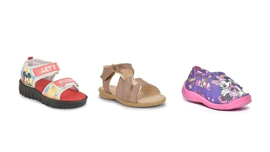 Footwear for kids should rank high on comfort level and also feature cute prints.