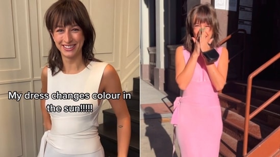 What Colour Is This Dress?' Debate Swamps Web | UK News | Sky News