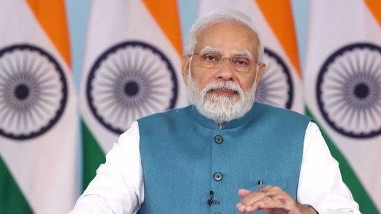 PM Modi addresses 'Chintan Shivir'. (BJP/ Twitter)