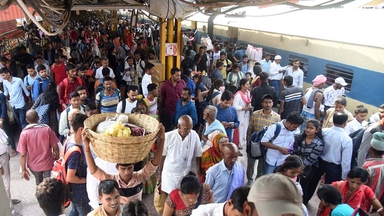 Every year on Chhath puja, a huge rush is observed as people return to their hometowns for the festival. To facilitate travelling convenience, the government runs many special trains during this time. This year over 250 special trains have been availed to manage the extra rush.(ANI)