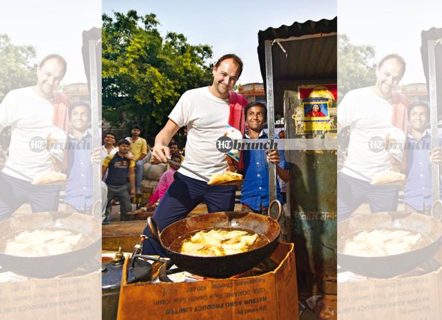 When Daniel visited India in 2018, travelling and only eating Indian food (Raj K Raj) When Daniel visited India in 2018, travelling and only eating Indian food (Raj K Raj)