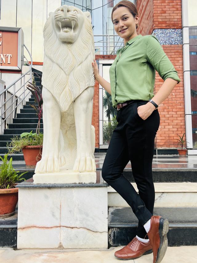 Samikssha on her recent visit to Lucknow for the shoot of Pushpati. Samikssha on her recent visit to Lucknow for the shoot of Pushpati.