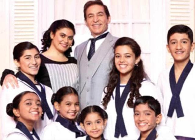 With his fellow actors in the play The Sound Of Music With his fellow actors in the play The Sound Of Music