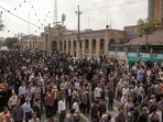 Iran Anti-Hijab Protests: Iranians rally in the western city of Kermanshah. Iran Anti-Hijab Protests: Iranians rally in the western city of Kermanshah.