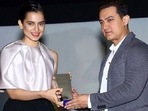 Kangana Ranaut and Aamir Khan at an event. Kangana Ranaut and Aamir Khan at an event.