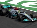 Formula One F1 - Mexico City Grand Prix - Autodromo Hermanos Rodriguez, Mexico City, Mexico - October 28, 2022 Mercedes' Lewis Hamilton in action