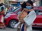 Anushka Sharma and Vamika Kohli in Kolkata.