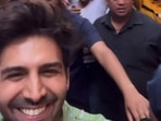 Kartik Aaryan in Ahmedabad. Kartik Aaryan in Ahmedabad.