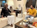 Rajinikanth and Rishab Shetty in Chennai. Rajinikanth and Rishab Shetty in Chennai.