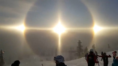 Sun halo in Sweden. (Twitter/@TheFigen_) Sun halo in Sweden. (Twitter/@TheFigen_)