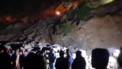 Union minister Jitendra Singh said a JCB driver died in the incident. (Source: Twitter)