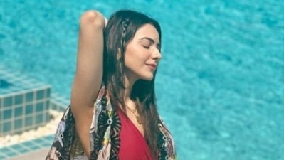 Rakul Preet Singh, in a red monokini, is in the mood to 'relax and reflect' (Instagram/@rakulpreet) Rakul Preet Singh, in a red monokini, is in the mood to 'relax and reflect' (Instagram/@rakulpreet)