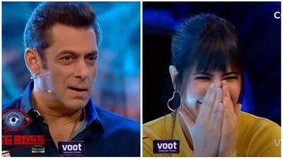 Salman Khan made Katrina Kaif blush by talking about Vicky Kaushal. Salman Khan made Katrina Kaif blush by talking about Vicky Kaushal.