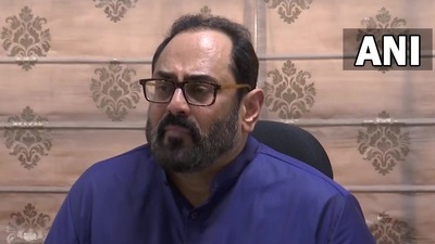Union minister Rajeev Chandrasekhar. (ANI) Union minister Rajeev Chandrasekhar. (ANI)