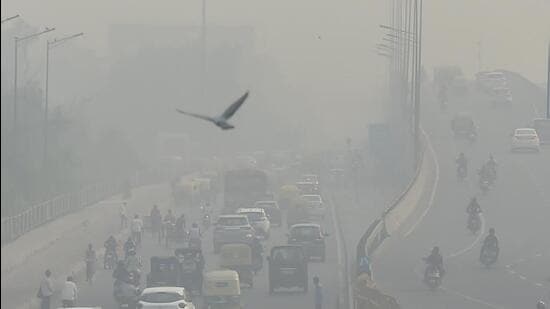 The air quality in Delhi is expected to further deteriorate in the next three days. (Photo by Raj K Raj/ Hindustan Times)