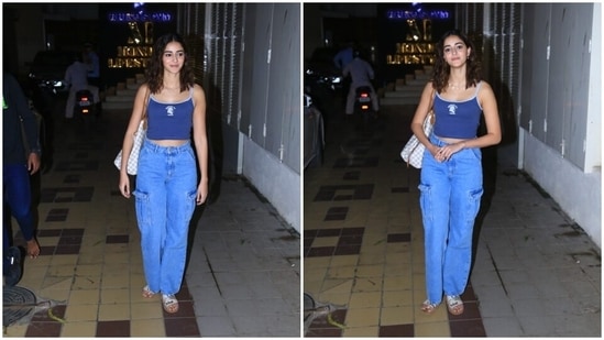 Ananya Panday slays weekday fashion in comfy casuals. Pics inside(HT photos/Varinder Chawla)