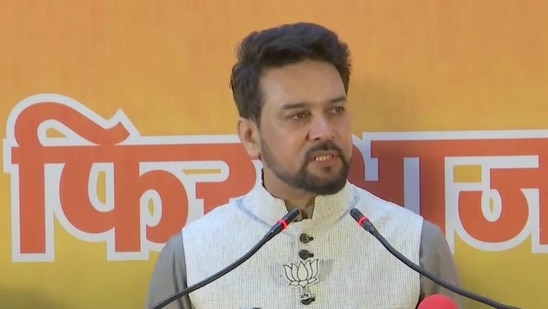 Union minister Anurag Thakur.(ANI) Union minister Anurag Thakur.(ANI)