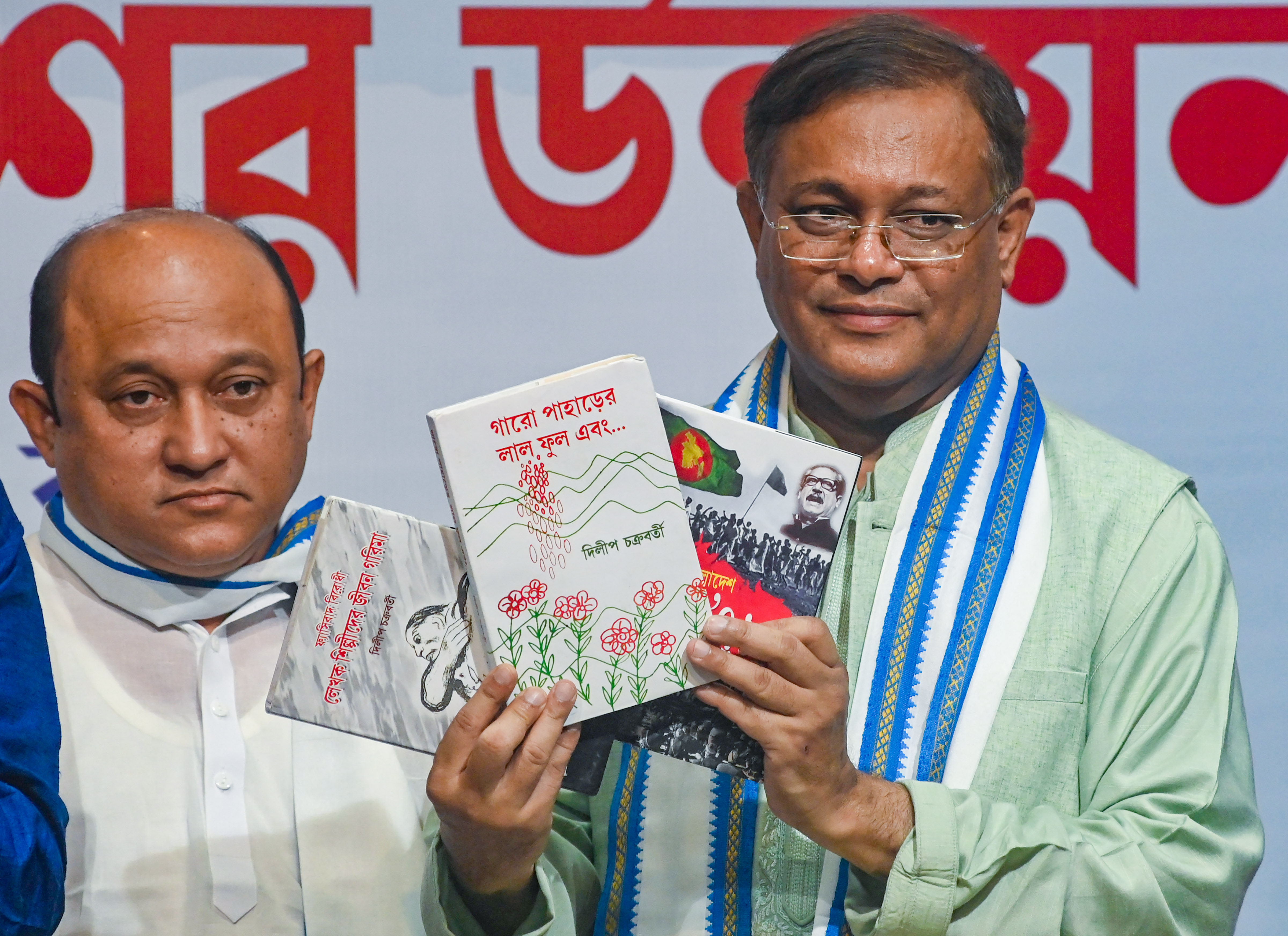 File photo of Bangladesh minister Muhammad Hasan Mahmud (right) at an event in Kolkata. (PTI) File photo of Bangladesh minister Muhammad Hasan Mahmud (right) at an event in Kolkata. (PTI)
