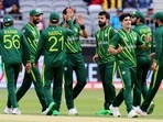 Pakistan's Mohammad Wasim Jr celebrates the dismissal of Netherlands Tim Pringle during ICC Men's T20 World Cup 2022 Super 12 Group 2 match Pakistan's Mohammad Wasim Jr celebrates the dismissal of Netherlands Tim Pringle during ICC Men's T20 World Cup 2022 Super 12 Group 2 match
