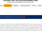 CSAB 2022 round 1 special counselling result out on csab.nic.in