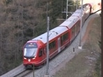 On Saturday, as the train travelled through the winding Albula/Bernina route, a UNESCO World Heritage site, nearly 3,000 people purchased coveted tickets to watch the journey on a giant screen set up near Bergun. 